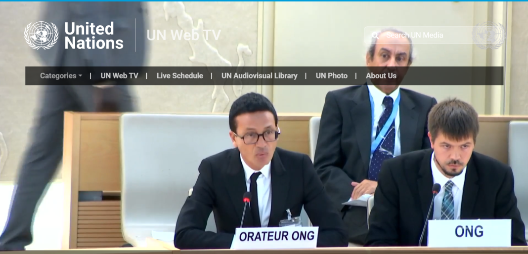 Omar Harfouch at the UN