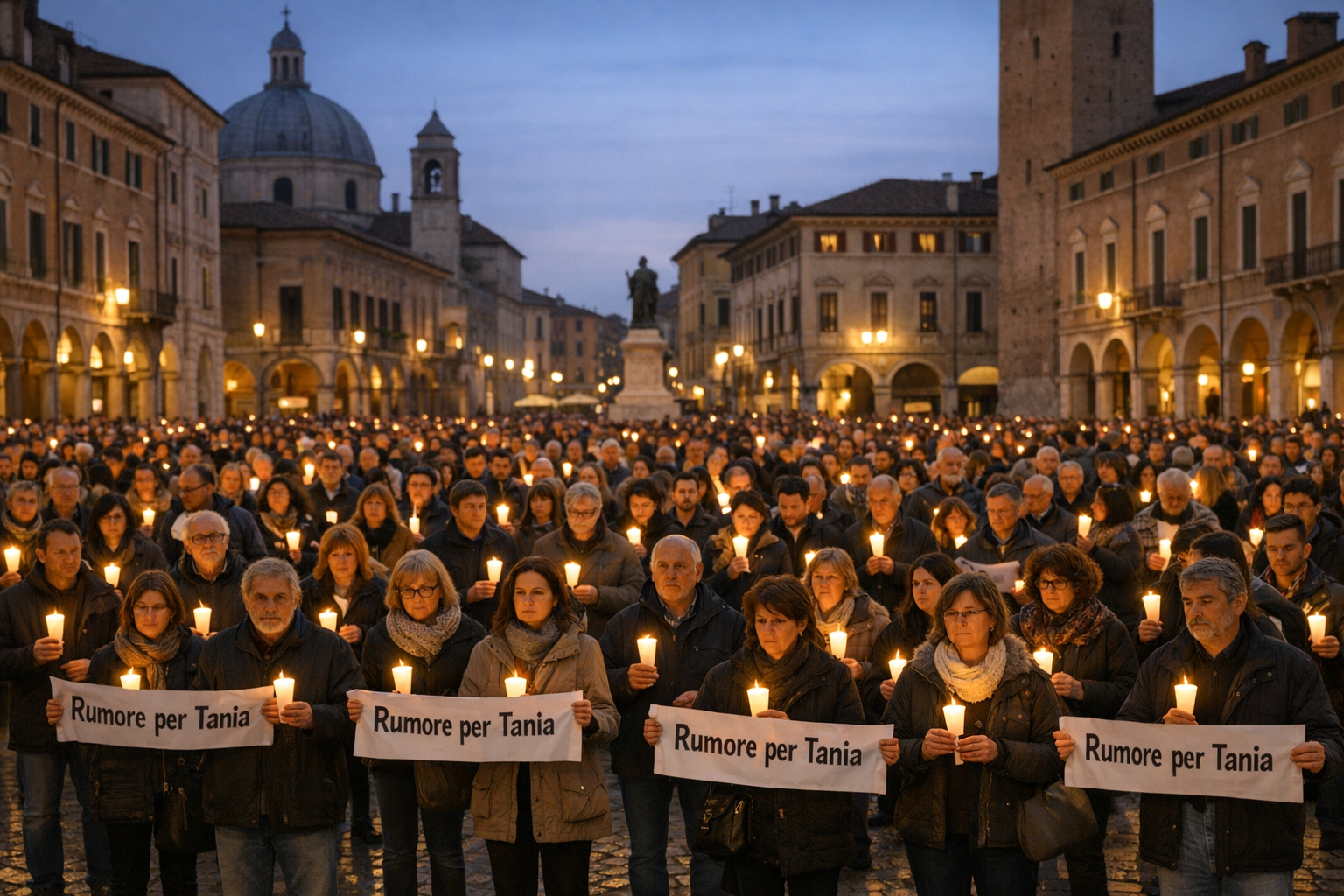 Camponogara, trecento in piazza per 'Rumore per Tania' contro la violenza