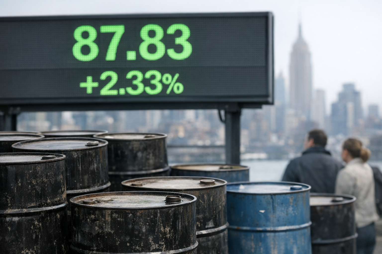 Prezzo del petrolio sale a New York: quotazioni chiudono a 87,83$ (+2,33%)