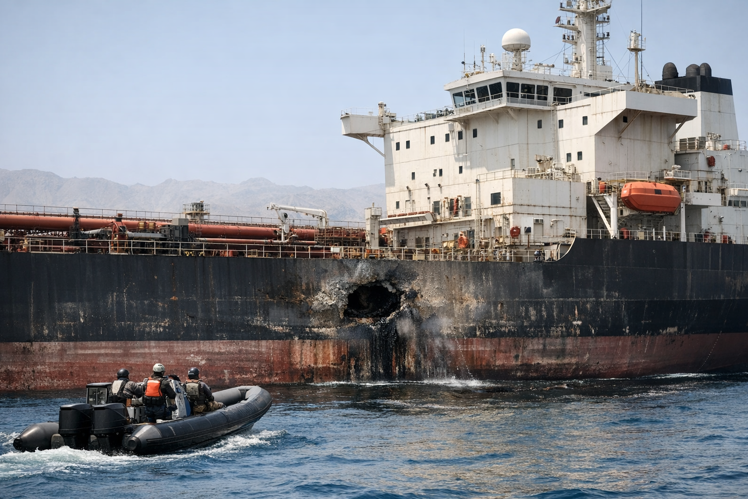Petroliera colpita all'ingresso dello Stretto di Hormuz: nessun ferito
