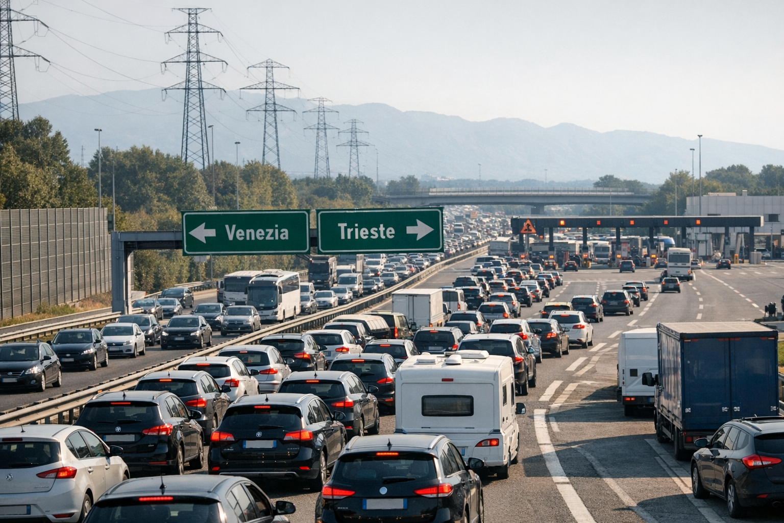 Sabato di grande esodo sull’Autostrada: traffico concentrato verso Venezia-Trieste Sabato di grande esodo sull’Autostrada: traffico concentrato verso Venezia-Trieste