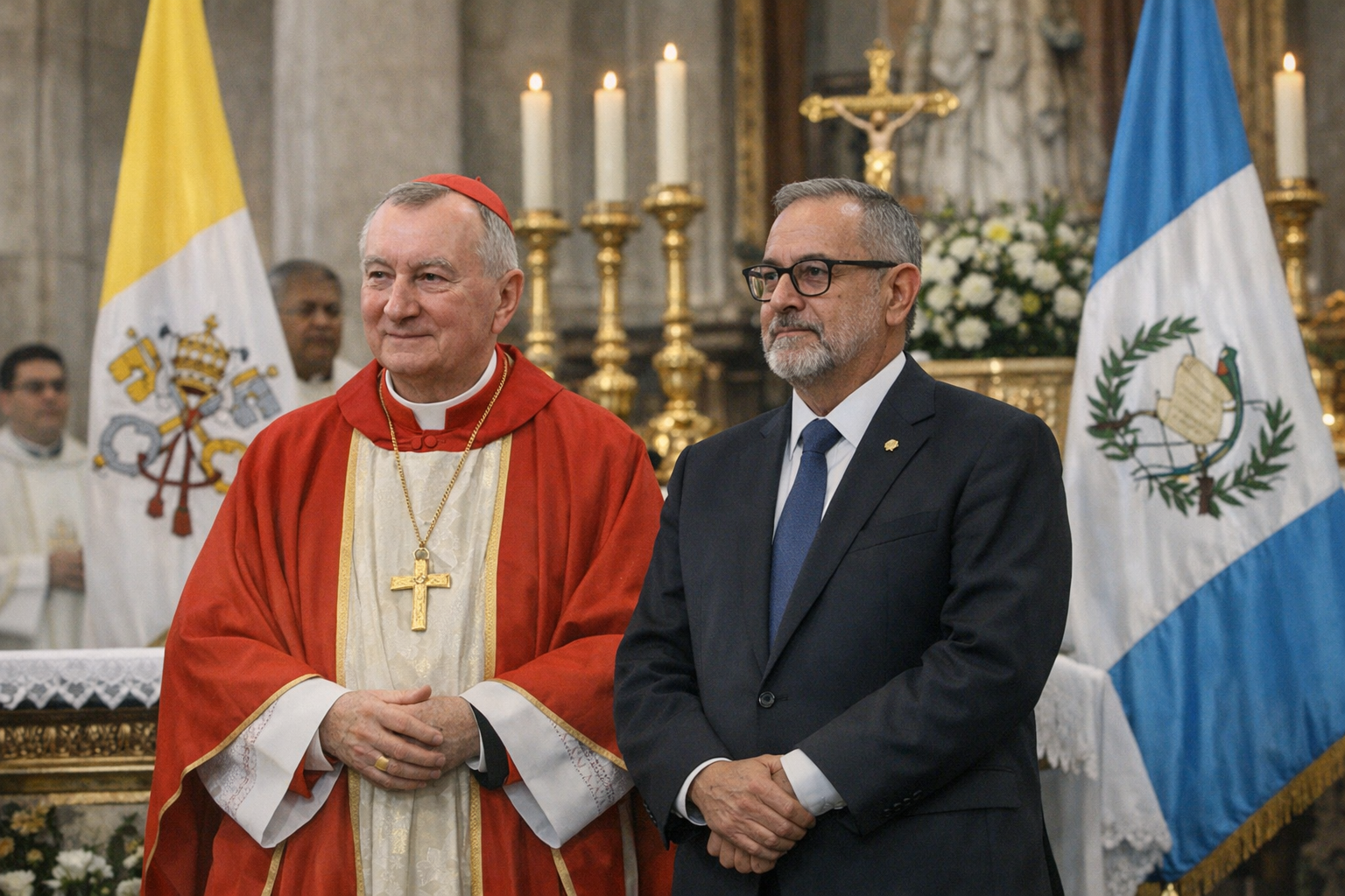 Parolin in Guatemala: messa con il presidente per i 90 anni di relazioni diplomatiche Parolin in Guatemala: messa con il presidente per i 90 anni di relazioni diplomatiche