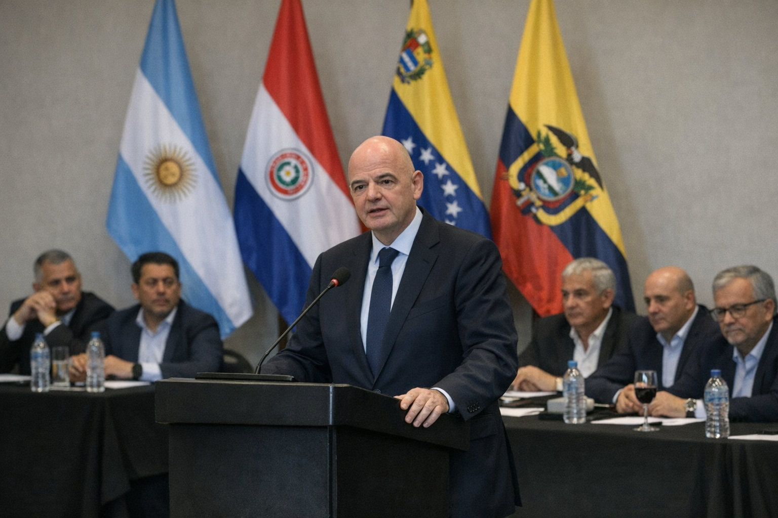 Infantino in Colombia: il sostegno compatto del calcio sudamericano