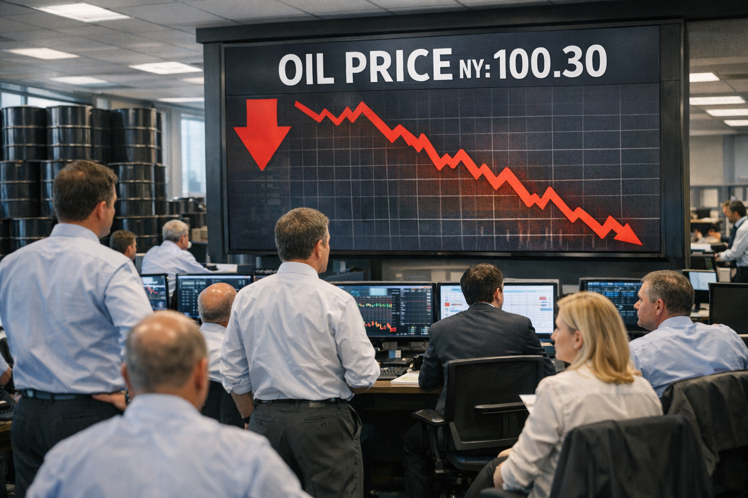 Petrolio: quotazioni a New York scendono a 100,30$ (-1,58%)