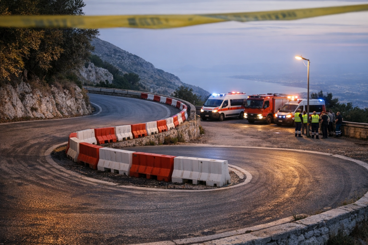 Auto investe il pubblico a Erice: due giovani perdono la vita, grave un commissario