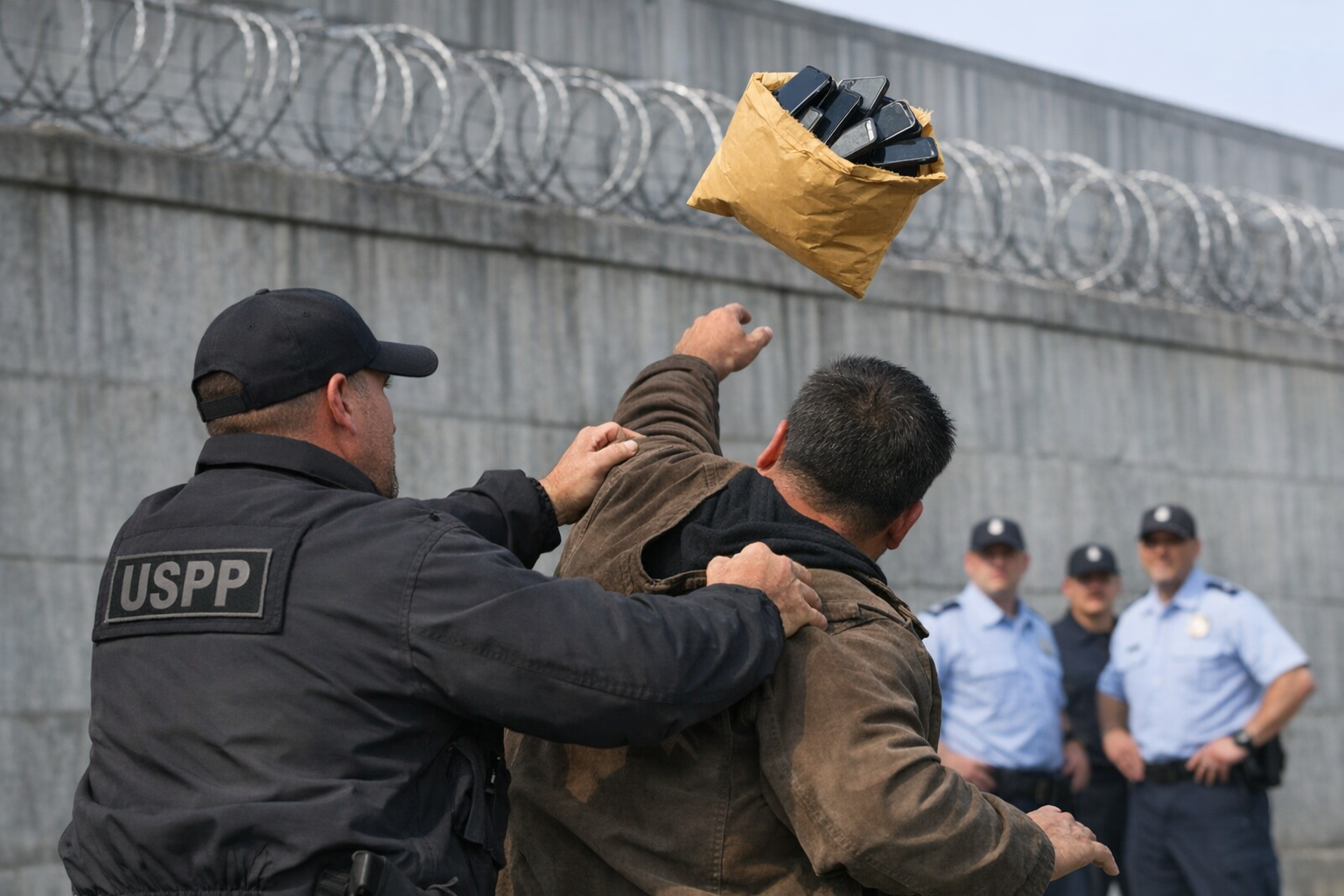 Bloccato il lancio di una busta con nove cellulari oltre le mura del carcere nel Casertano