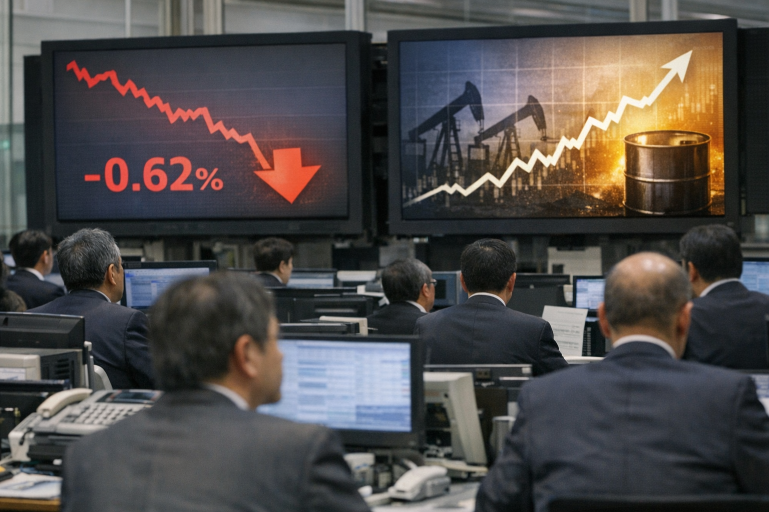 Borsa di Tokyo apre in calo: -0,62% tra il rialzo del petrolio e timori di bolla