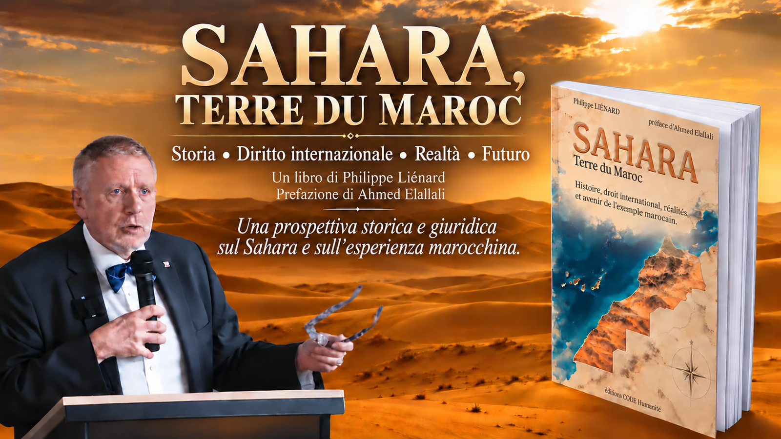 «Sahara, Terre du Maroc»: un libro evento per la Festa dell’Unità del 31 ottobre