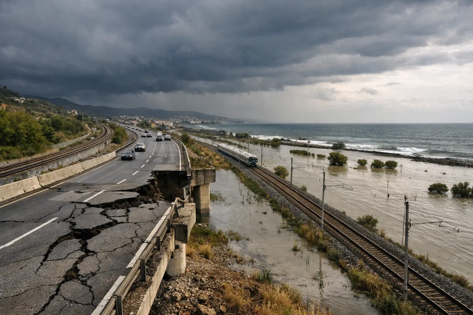 Lo studio 'Adattiva': entro il 2050 gran parte delle infrastrutture italiane esposte a rischi climatici Lo studio 'Adattiva': entro il 2050 gran parte delle infrastrutture italiane esposte a rischi climatici