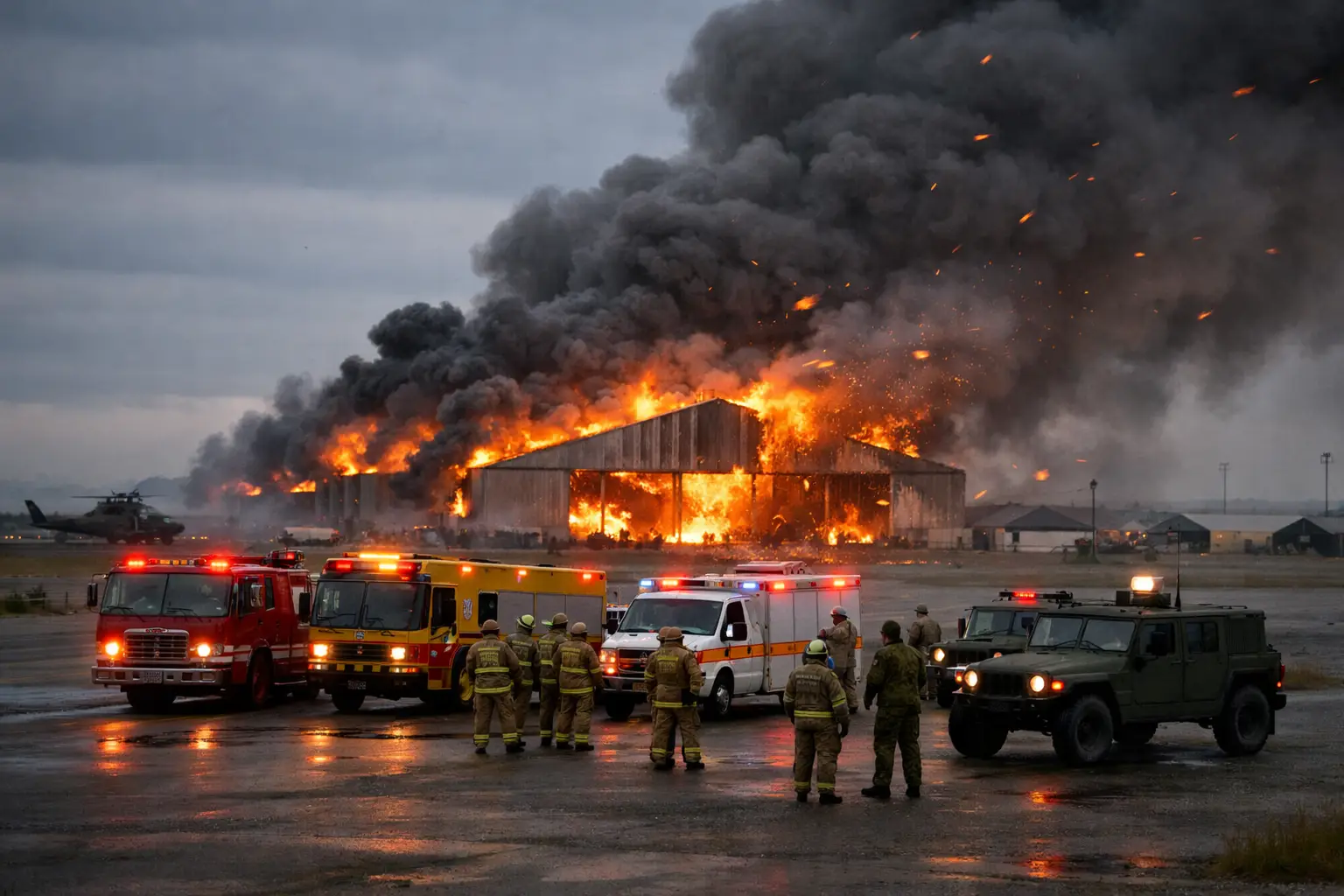 Incendio in base militare in Canada: morti e feriti, cause ignote