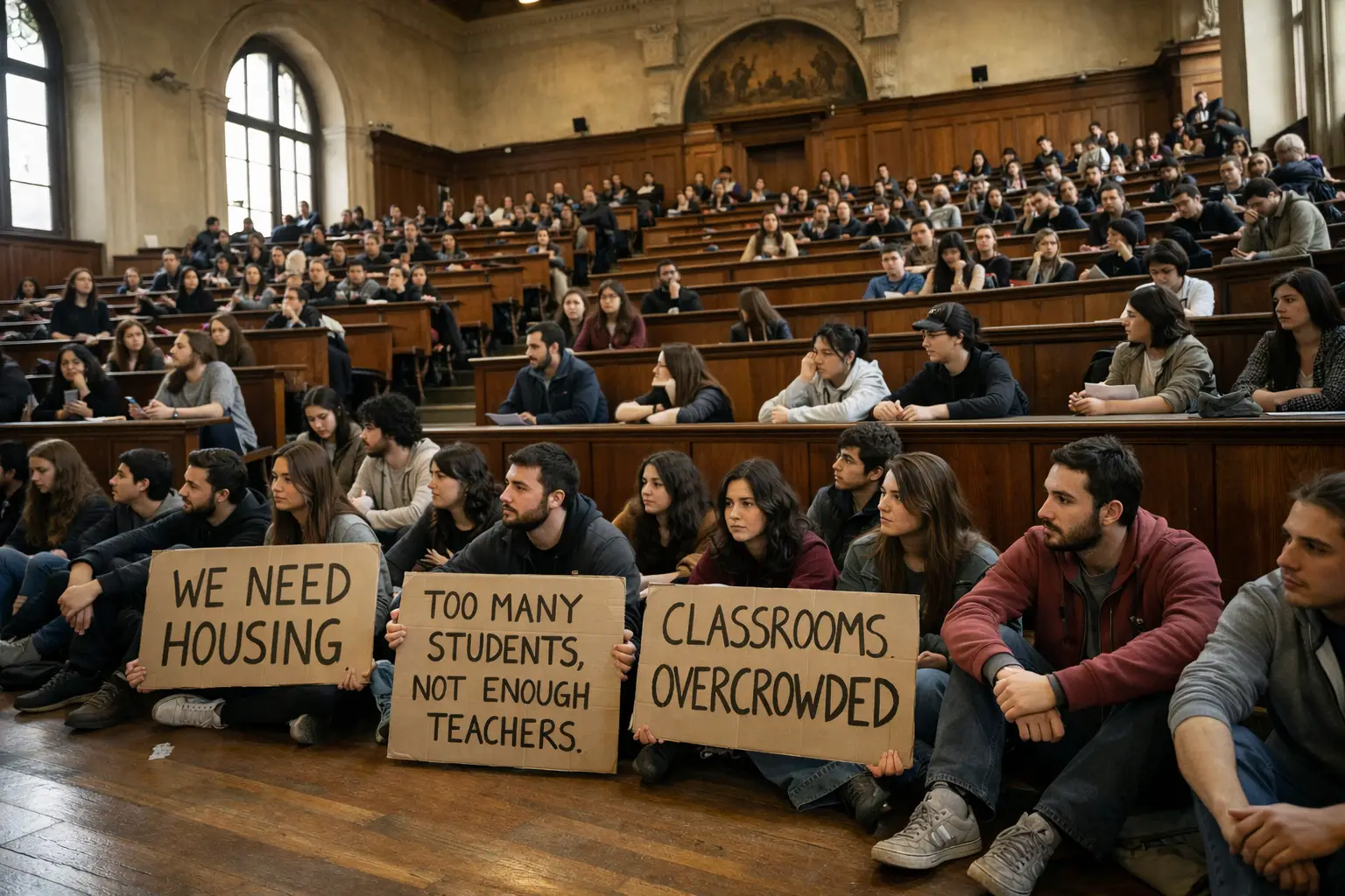 Milano, studenti occupano l’Aula magna della Statale: al centro casa, docenti e spazi
