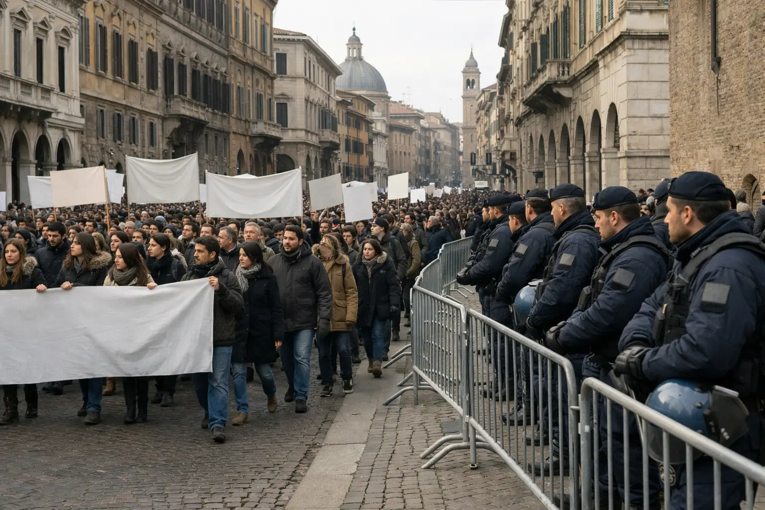 Studenti e lavoratori in corteo in 60 città: tensioni a Roma e Torino