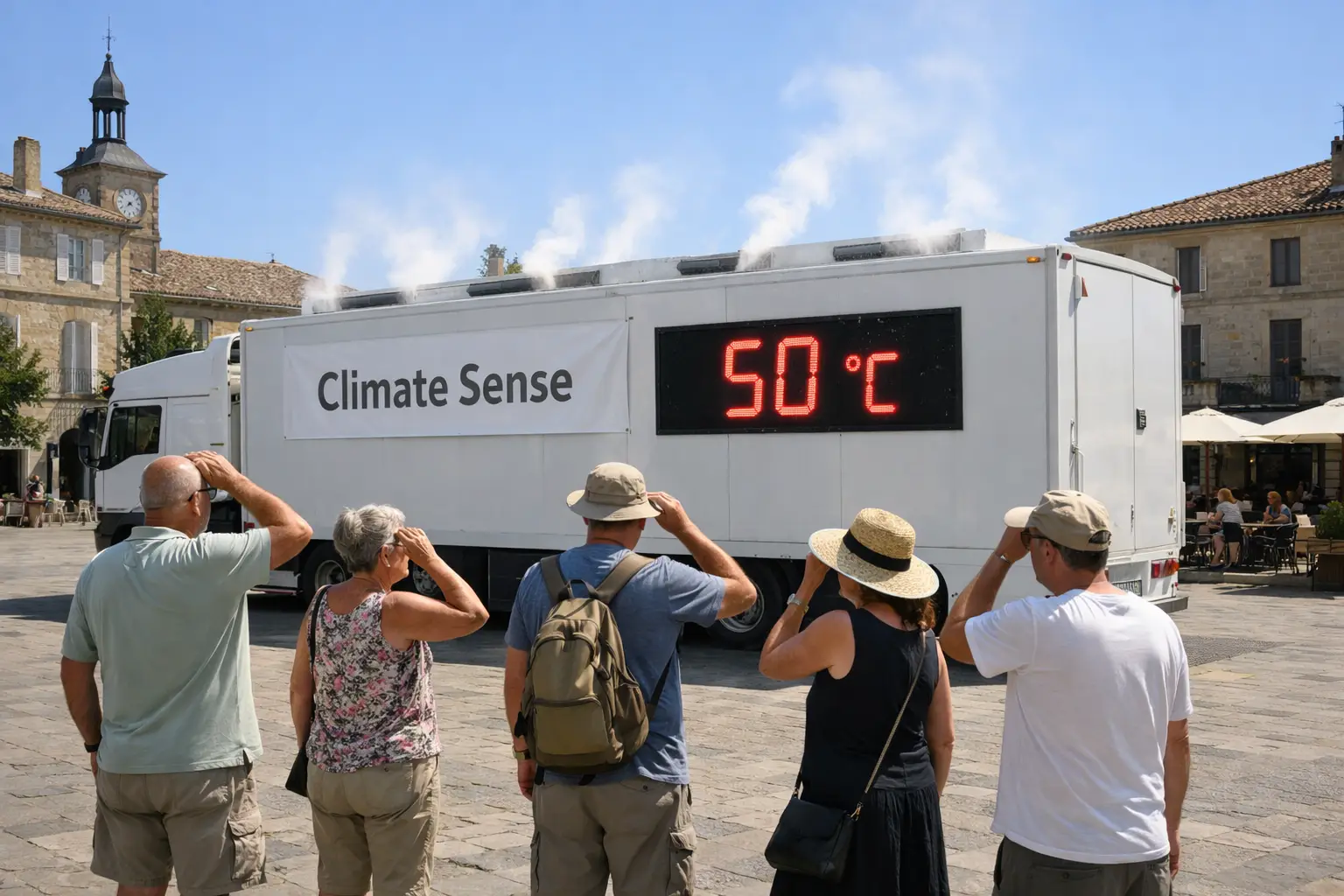 Un camion a 50°C per far «toccare» il clima del futuro: l'iniziativa francese Climate Sense Un camion a 50°C per far «toccare» il clima del futuro: l'iniziativa francese Climate Sense