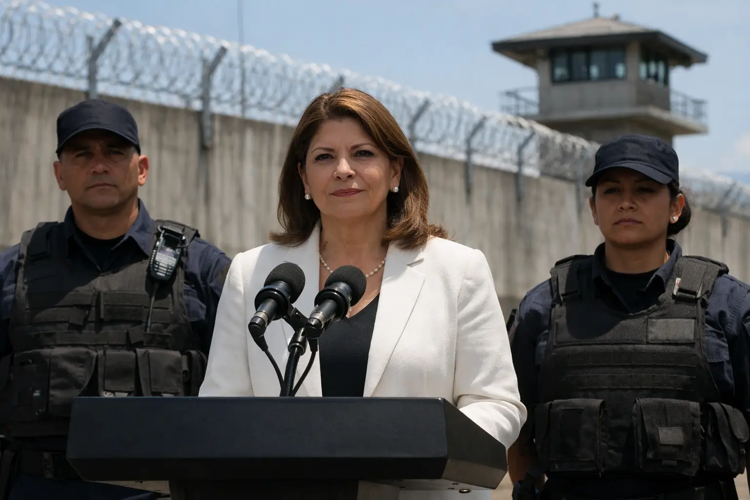 Costa Rica inaugura un 'supercarcere' contro i narcos: la presidente Fernández difende la linea dura Costa Rica inaugura un 'supercarcere' contro i narcos: la presidente Fernández difende la linea dura